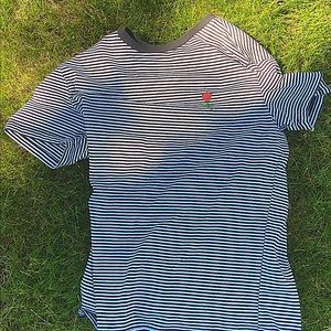 Forever 21 striped shirt with rose decal